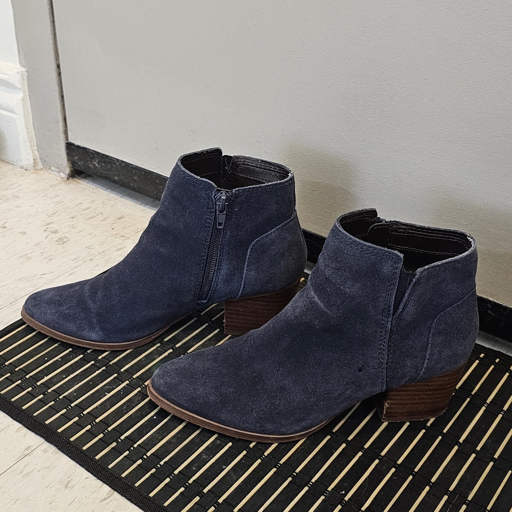 Aldo Blue Suede Ankle Boots
